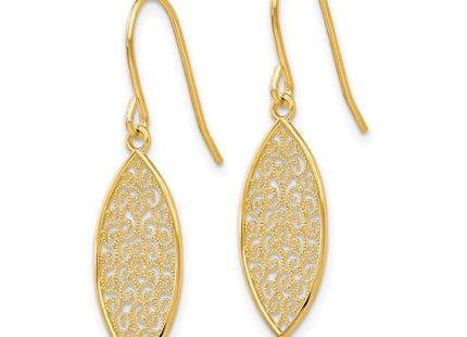 14k Yellow Gold Earrings Style K4365 - Classique Jewelry Inc.