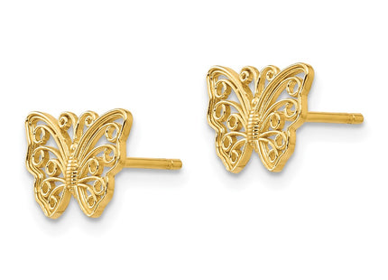 14k Yellow Gold Earrings Style K4418 - Classique Jewelry Inc.