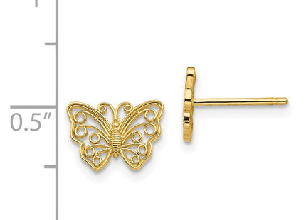 14k Yellow Gold Earrings Style K4418 - Classique Jewelry Inc.