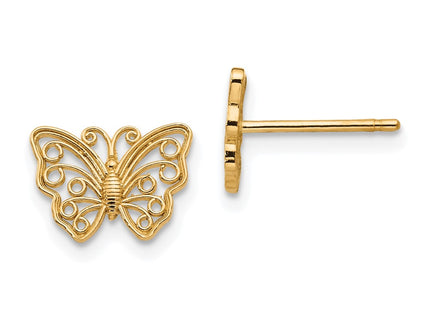 14k Yellow Gold Earrings Style K4418 - Classique Jewelry Inc.