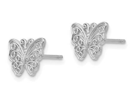 14k White Gold Earrings Style K4418W - Classique Jewelry Inc.