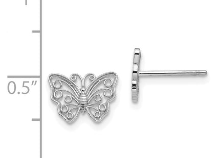 14k White Gold Earrings Style K4418W - Classique Jewelry Inc.