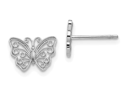 14k White Gold Earrings Style K4418W - Classique Jewelry Inc.