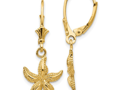 14k Yellow Gold Earrings Style K4426 - Classique Jewelry Inc.