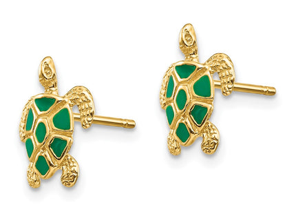 14k Yellow Gold Earrings Style K4447 - Classique Jewelry Inc.