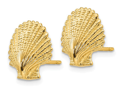 14K gold earrings, alternate view