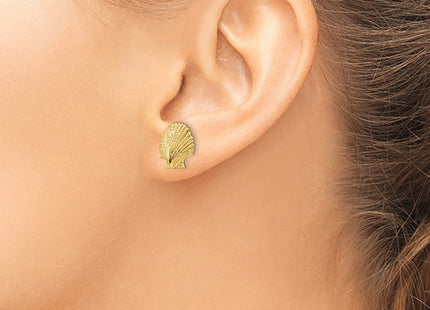 14K gold earrings, another view