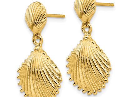 14k Yellow Gold Earrings Style K4456 - Classique Jewelry Inc.