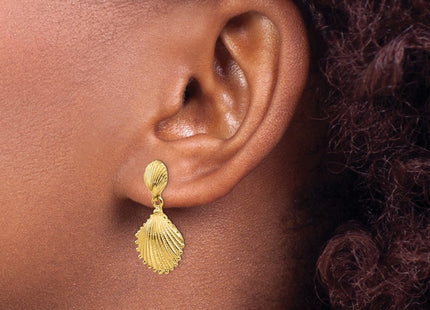 14k Yellow Gold Earrings Style K4456 - Classique Jewelry Inc.