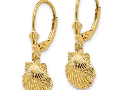 14k Yellow Gold Earrings Style K4459 - Classique Jewelry Inc.