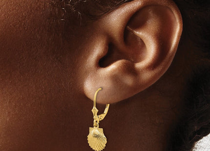 14k Yellow Gold Earrings Style K4459 - Classique Jewelry Inc.