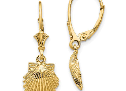 14k Yellow Gold Earrings Style K4459 - Classique Jewelry Inc.