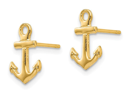 14k Yellow Gold Earrings Style K4502 - Classique Jewelry Inc.