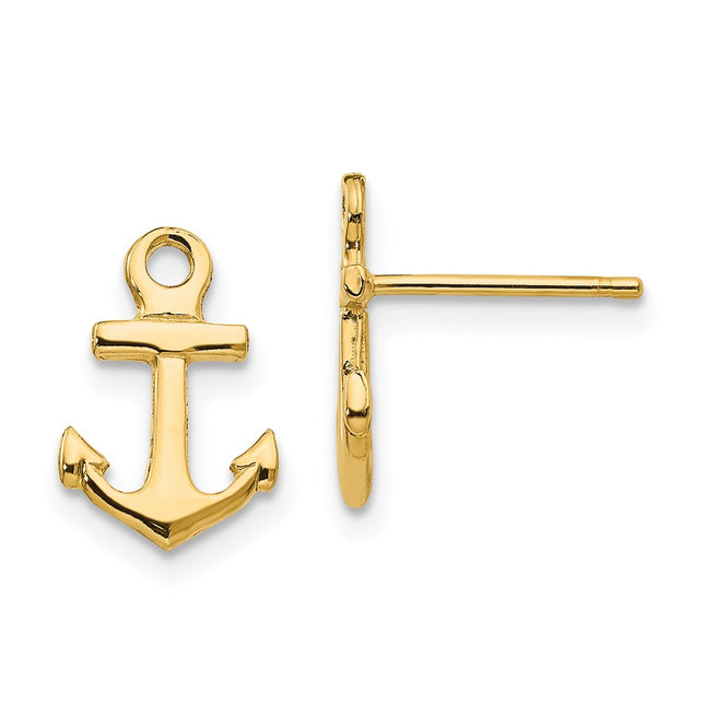 14k Yellow Gold Earrings Style K4502 - Classique Jewelry Inc.
