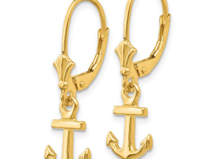 14k Yellow Gold Earrings Style K4503 - Classique Jewelry Inc.