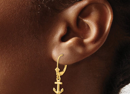 14k Yellow Gold Earrings Style K4503 - Classique Jewelry Inc.