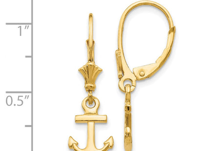 14k Yellow Gold Earrings Style K4503 - Classique Jewelry Inc.