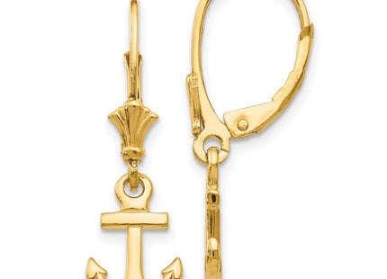 14k Yellow Gold Earrings Style K4503 - Classique Jewelry Inc.