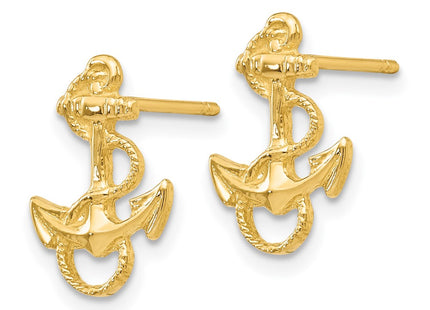 14k Yellow Gold Earrings Style K4504 - Classique Jewelry Inc.