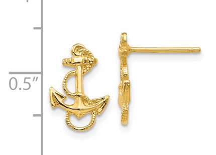 14k Yellow Gold Earrings Style K4504 - Classique Jewelry Inc.