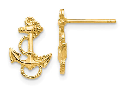 14k Yellow Gold Earrings Style K4504 - Classique Jewelry Inc.