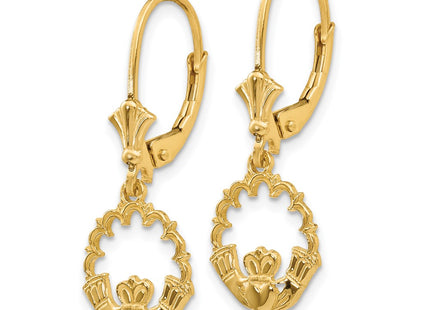 14k Yellow Gold Earrings Style K4525 - Classique Jewelry Inc.