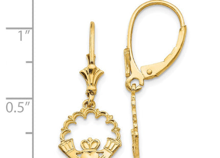 14k Yellow Gold Earrings Style K4525 - Classique Jewelry Inc.