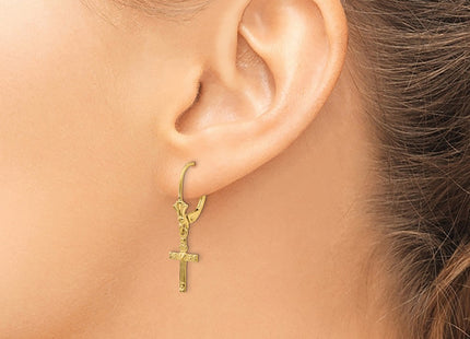 14k Yellow Gold Earrings Style K4531 - Classique Jewelry Inc.