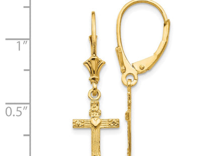 14k Yellow Gold Earrings Style K4531 - Classique Jewelry Inc.