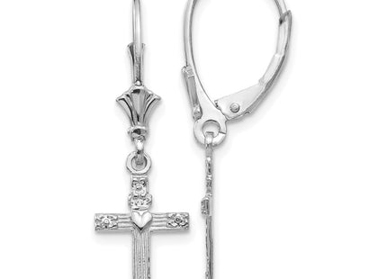 14k White Gold Earrings Style K4531W - Classique Jewelry Inc.