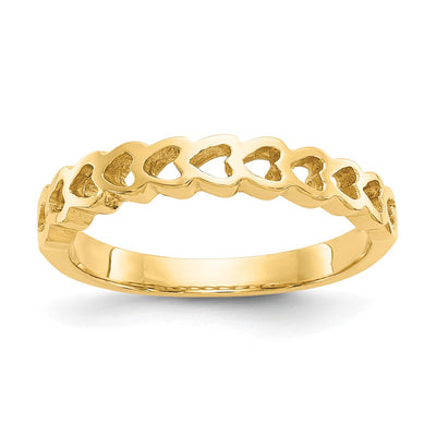 14K gold heart ring
