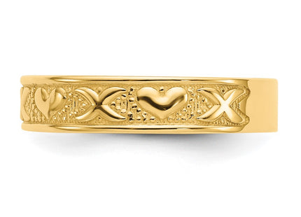 14k Yellow Gold Rings Style K4578 - Classique Jewelry Inc.