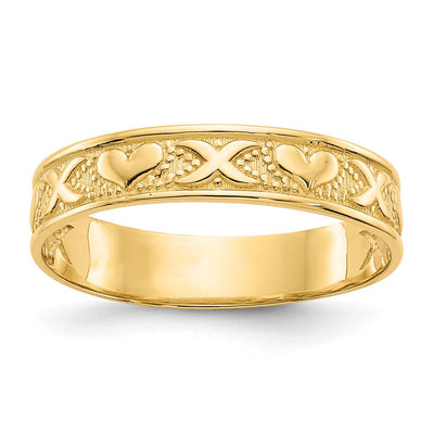 14K gold heart ring
