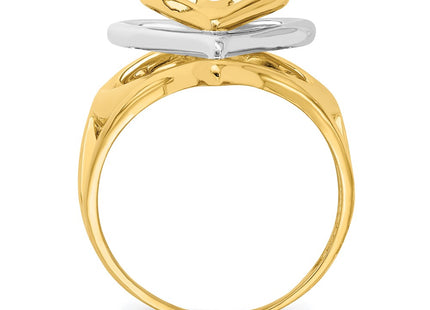 14k Two-tone Rings Style K4579 - Classique Jewelry Inc.