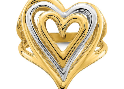 14k Two-tone Rings Style K4579 - Classique Jewelry Inc.