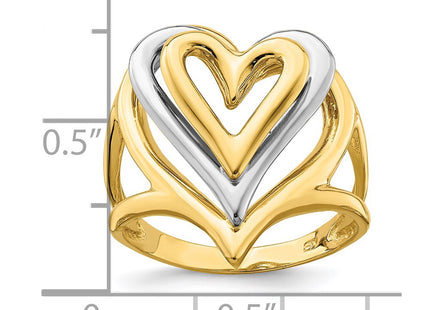 14k Two-tone Rings Style K4579 - Classique Jewelry Inc.