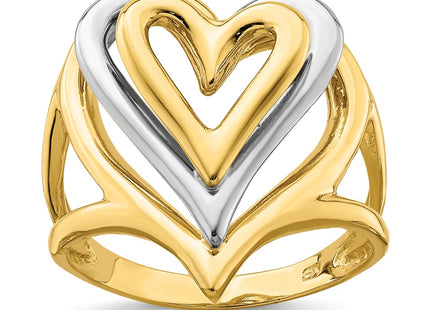 14k Two-tone Rings Style K4579 - Classique Jewelry Inc.