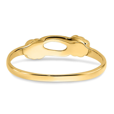 14K Love Knot Band