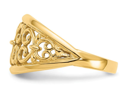 14k Yellow Gold Rings Style K4606 - Classique Jewelry Inc.
