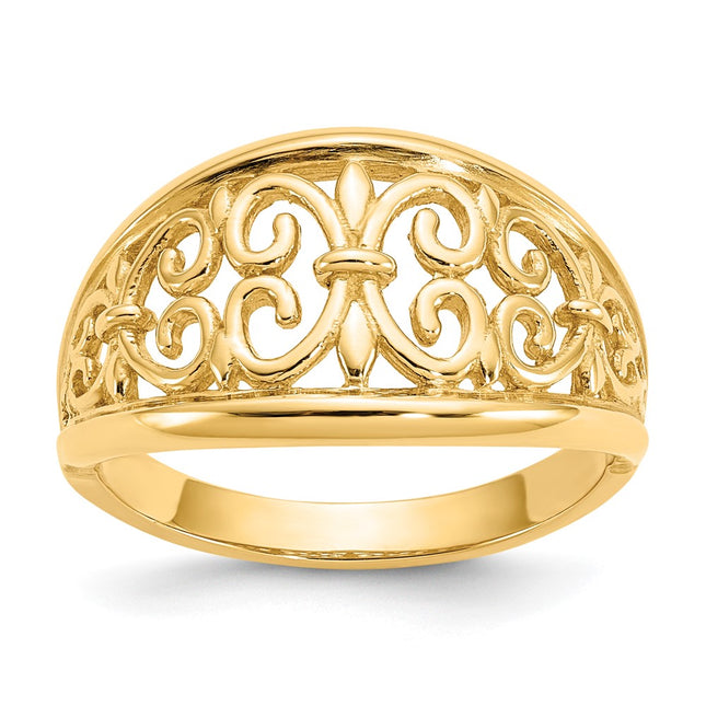 14k Yellow Gold Rings Style K4606 - Classique Jewelry Inc.
