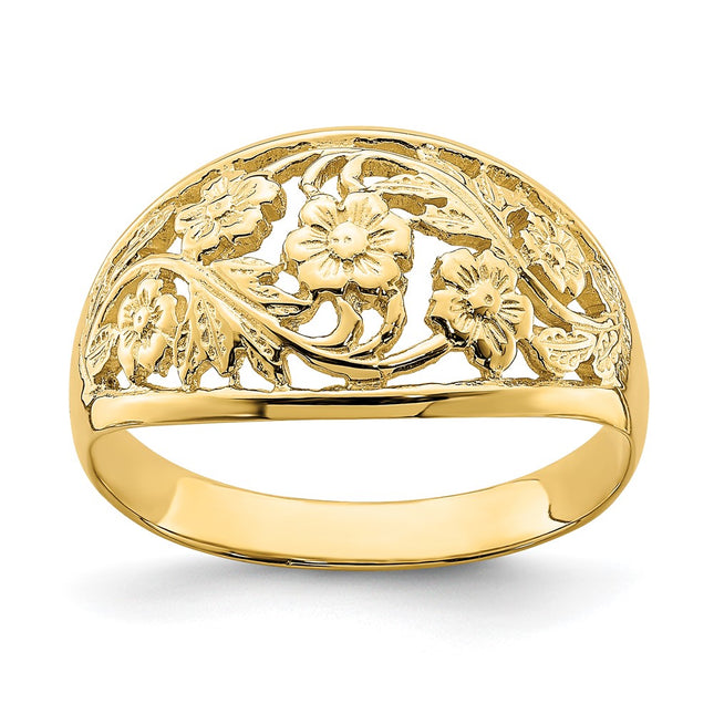 14k Yellow Gold Rings Style K4607 - Classique Jewelry Inc.
