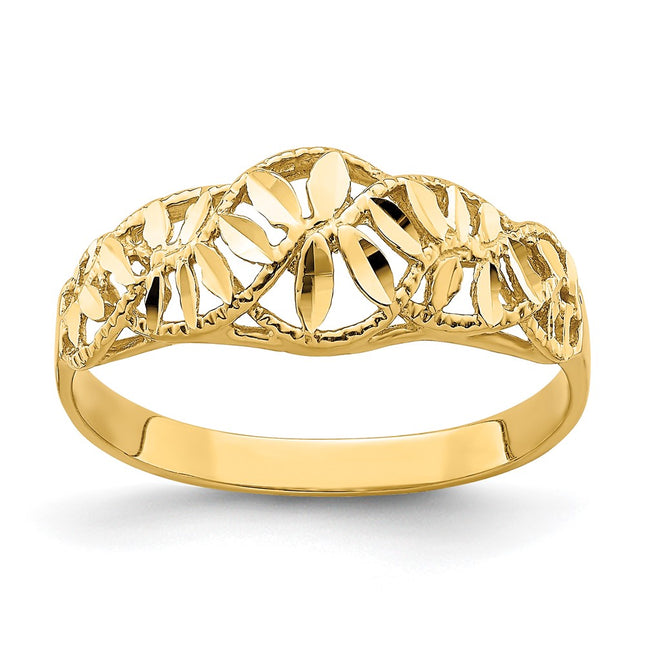 14k Yellow Gold Rings Style K4610 - Classique Jewelry Inc.