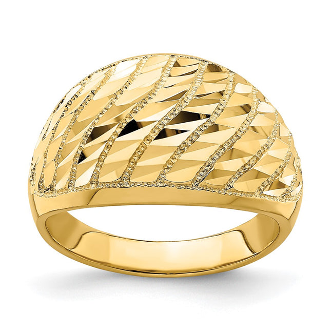 14k Yellow Gold Rings Style K4611 - Classique Jewelry Inc.