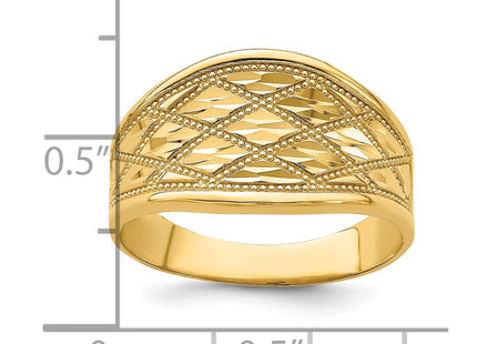 14k Yellow Gold Rings Style K4615 - Classique Jewelry Inc.