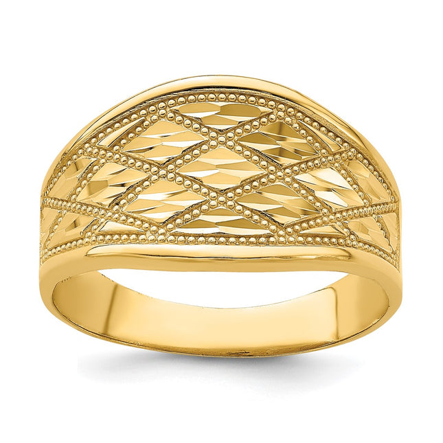 14k Yellow Gold Rings Style K4615 - Classique Jewelry Inc.