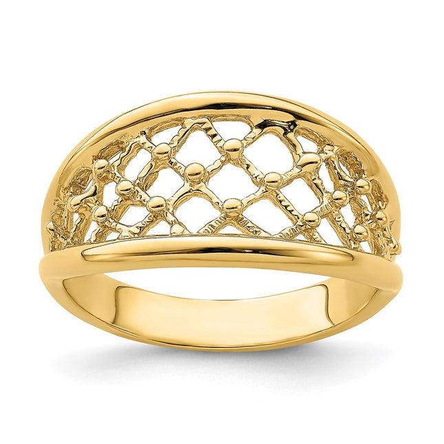 14k Yellow Gold Rings Style K4618 - Classique Jewelry Inc.