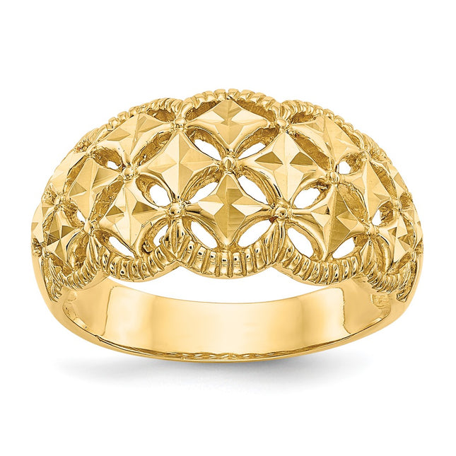 14k Yellow Gold Rings Style K4620 - Classique Jewelry Inc.