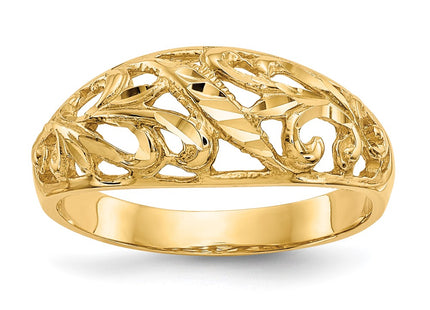 14k Yellow Gold Rings Style K4624 - Classique Jewelry Inc.