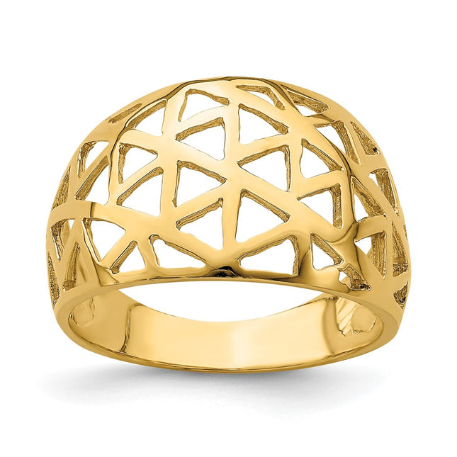 14k Yellow Gold Rings Style K4637 - Classique Jewelry Inc.