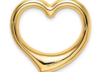 14K gold heart chain, another view